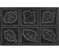 Коврик придверный резиновый ComeForte PIN MAT 40х60см «ЛИСТЬЯ» 10шт/уп