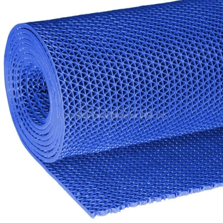 Противоскользящая дорожка ПВХ S-mat Zig Zag 0,9х15м*5 мм Светло-синий 1шт/уп