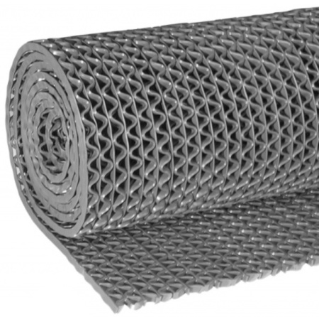 Противоскользящая дорожка ПВХ S-mat Zig Zag 1,2х15м*5 мм Серый 1шт/уп
