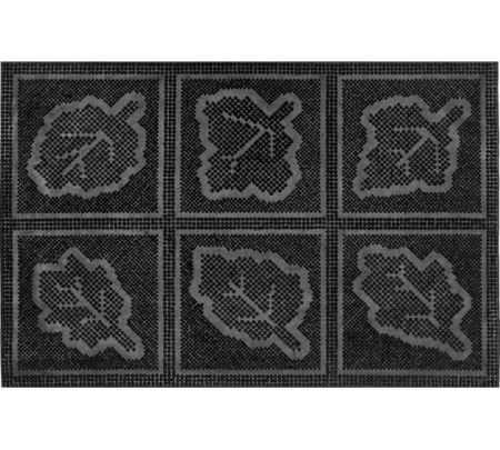 Коврик придверный резиновый ComeForte PIN MAT 40х60см «ЛИСТЬЯ» 10шт/уп